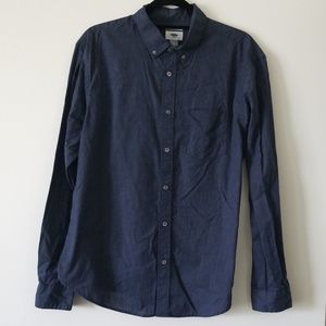 Old Navy Slim Fit Blue Button Down - Large